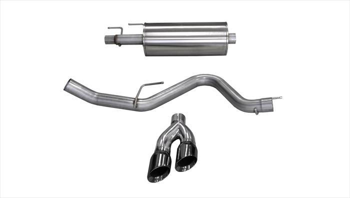 2015-20 F-150 2.7L &amp; 3.5L EcoBoost 3.0&quot; Catback Exhaust System; Twin 4.0&quot; Tips - Sport Sound Level