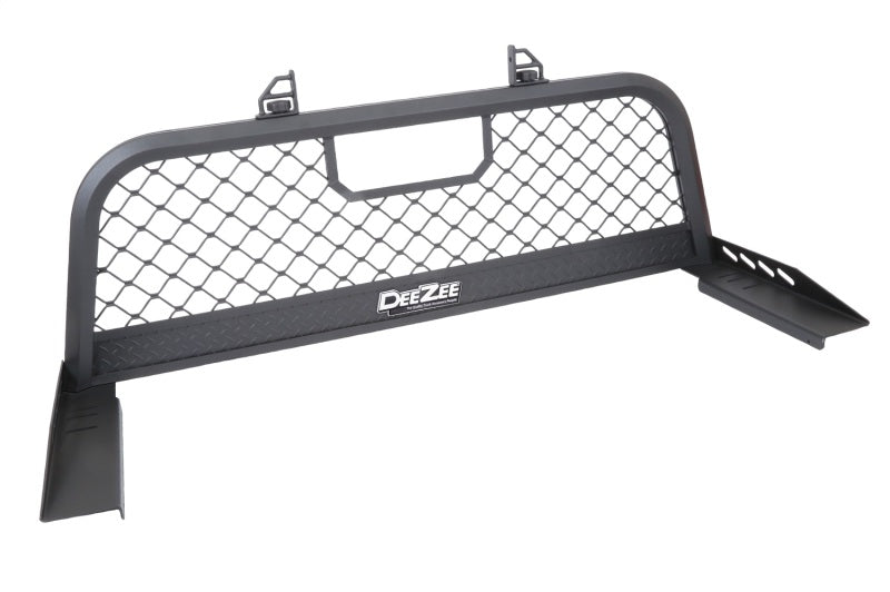 Deezee 17-23 Ford SuperDuty Cargo Management Cab Rack - Txt Blk Mesh