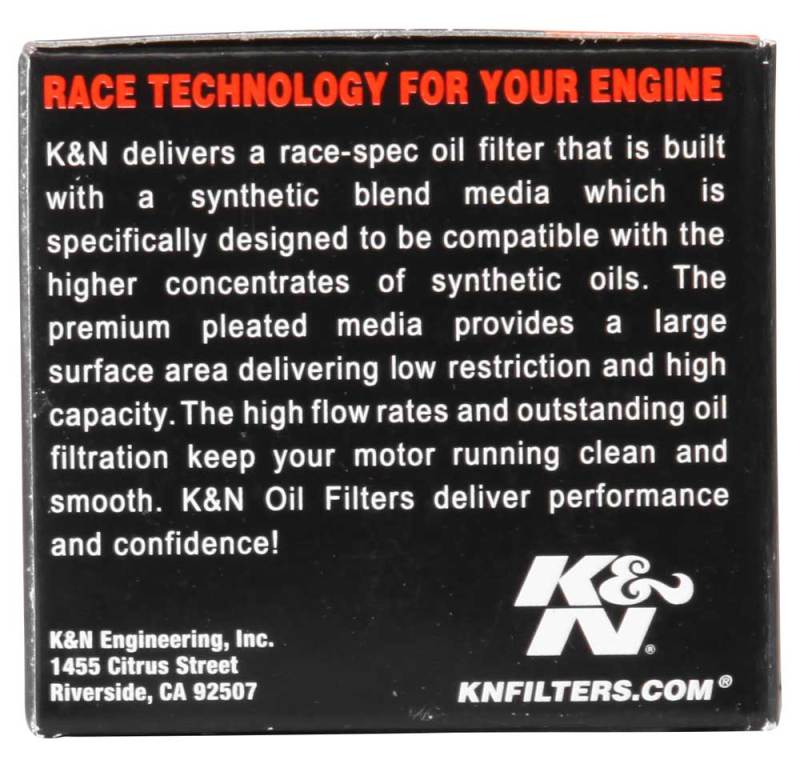 K&amp;N Oil Filter 1.625in OD x 2.063in H for 99-07 KTM 250/400/450/520/525/540/625/660/690 (2nd Filter)