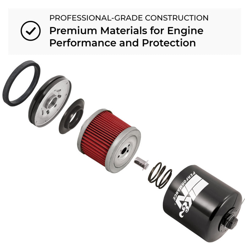 K&amp;N Oil Filter 1.625in OD x 2.063in H for 99-07 KTM 250/400/450/520/525/540/625/660/690 (2nd Filter)