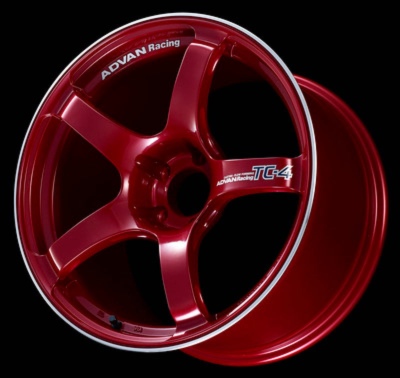 Advan TC4 18x9.5 +38 5-120 Racing Candy Red Wheel