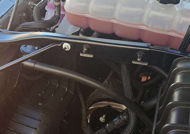 J&amp;amp;L 2021-2023 Ram TRX 6.2L Supercharged Passenger Side Oil Separator 3.0 - Black Anodized