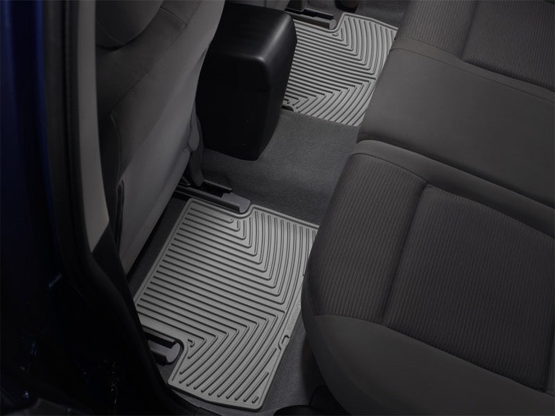 WeatherTech 05-13 Toyota Tacoma Crew Cab Rear Rubber Mats - Grey