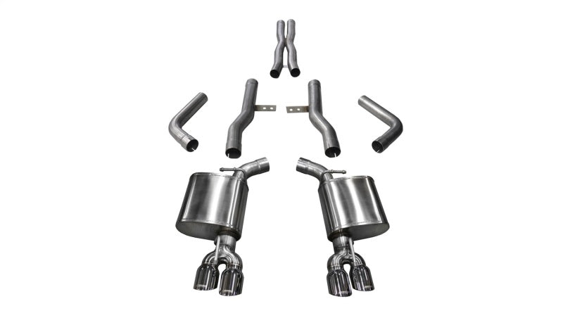 Corsa 17-19 Dodge Challenger 5.7L V8 Xtreme Cat-Back Dual Rear Exit w/3.5in Polished Tips