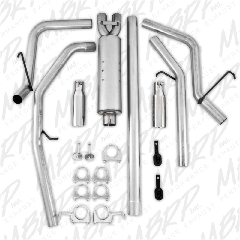 MBRP 2006-2008 Dodge Ram Hemi 1500 5.7L SC/CC-SB Cat Back Dual Split Rear