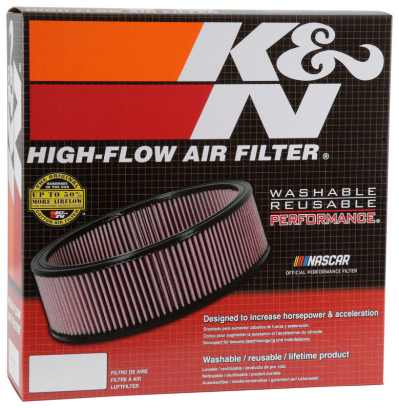 K&amp;N Custom Air Filter 14 inch OD 12 11/16 inch ID 2 1/2 inch Height