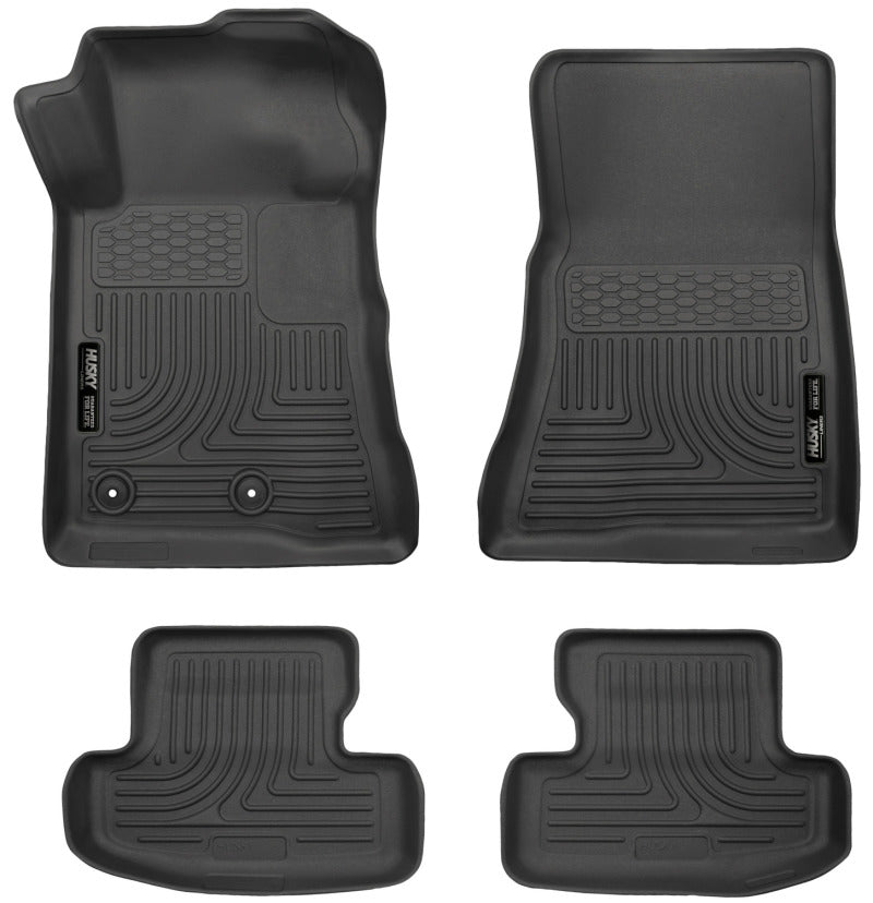 Husky Liners 2015 Ford Mustang WeatherBeater Black Front &amp; Second Seat Floor Liner
