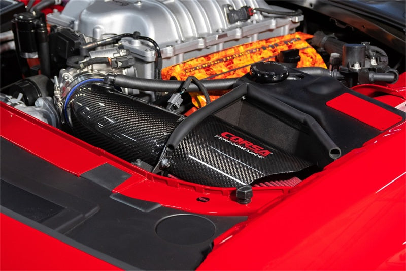 Corsa 17-22 Dodge Challenger SRT/Hellcat/Redeye/Demon Carbon Fiber Air Intake w/ MaxFlow 5 Oil Filt.