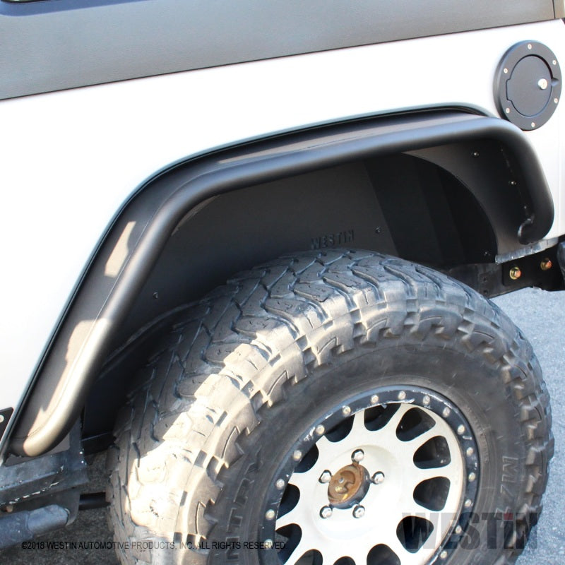 Westin 07-18 Jeep Wrangler JK Inner Fenders - Rear - Textured Black
