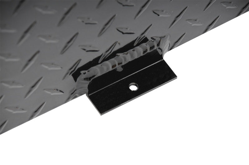 Deezee Universal Tanks - Wedge Rectangle Black Tread Aluminum