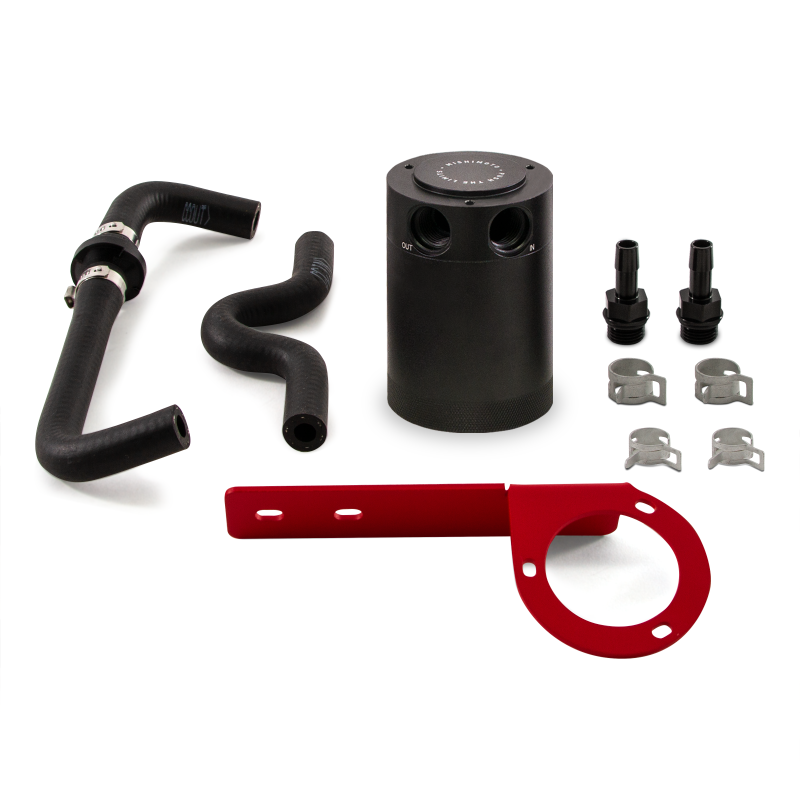 Mishimoto 2017+ Honda Civic Type R Baffled Oil Catch Can Kit - Red