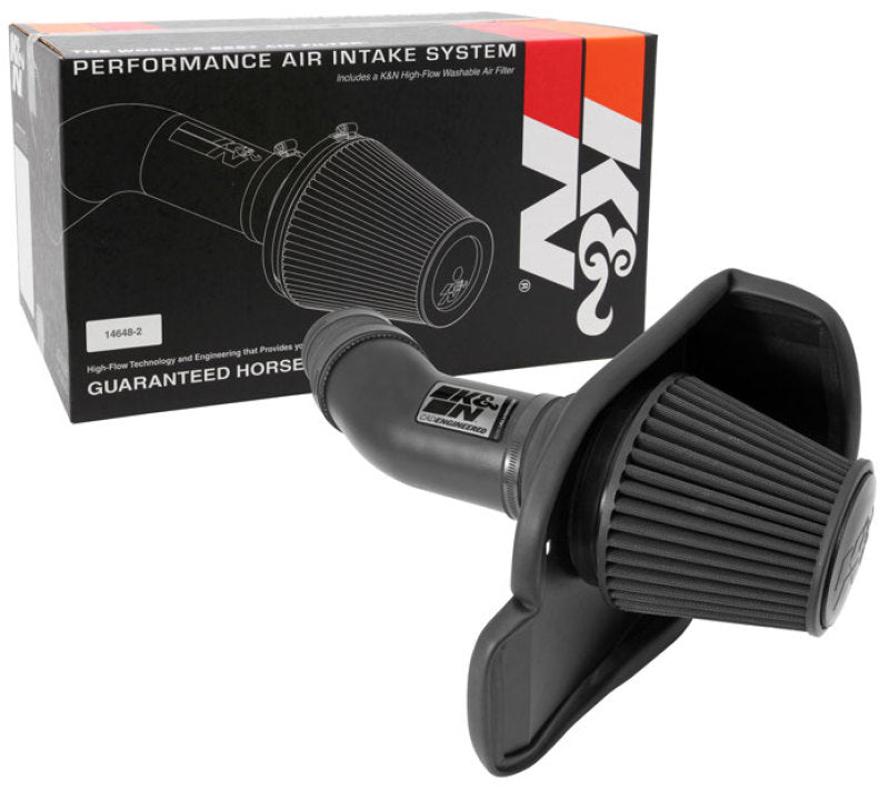 K&amp;N 11-13 Dodge Challenger V8/12-13 Charger V8 / 12-13 Chrysler 300 Black Performance Intake Kit