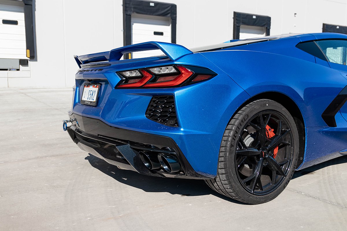 2020-21 Corvette C8 | CORSA VARIABLE SOUND LEVEL 3.0 IN AFM CAT-BACK TWIN 4.5 IN NPP TIPS | 21100BLK