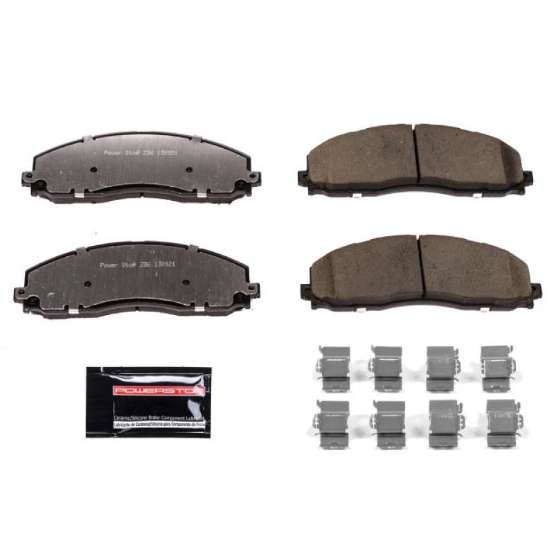 Power Stop 12-19 Ford F-250 Super Duty Front Z36 Truck &amp; Tow Brake Pads w/Hardware