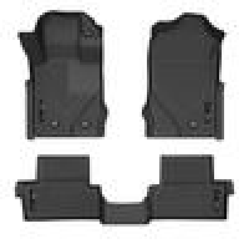 Husky Liners 2021 Ford Bronco 2 Door Weatherbeater Front &amp; 2nd Seat Floor Liners - Black