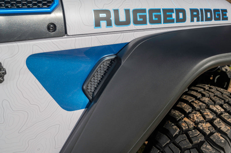Rugged Ridge Max Terrain Fender Flare Set F &amp; R 18-21 Jeep Wrangler JL