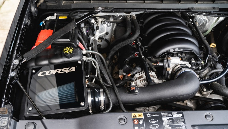 Corsa 2019 Chevrolet Silverado 1500 6.2L V8 Closed Box Air Intake w/ MaxFlow 5 Oiled Filter