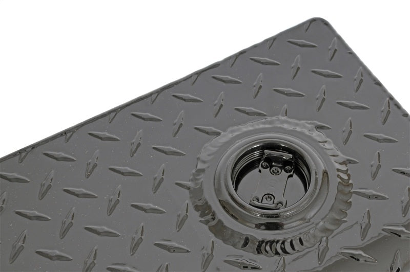 Deezee Universal Tanks - Wedge Rectangle Black Tread Aluminum