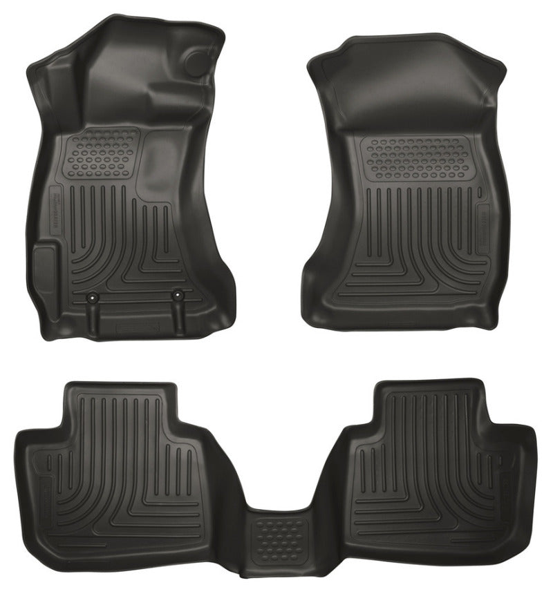 Husky Liners 14 Subaru Forester Weatherbeater Black Front &amp; 2nd Seat Floor Liners