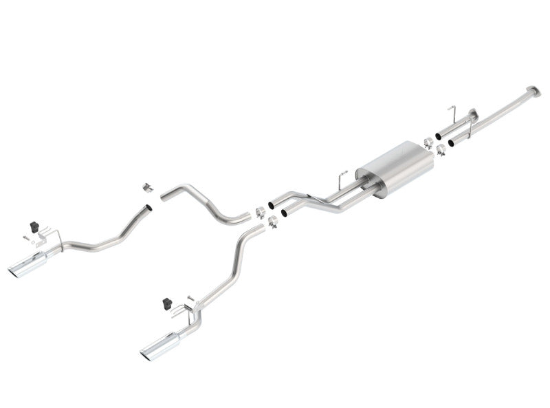 Borla 14-15 Toyota Tundra 4.6L/5.7L Crew Max SB DC SB Touring Cat Back Exhaust Dual Split Rear Exit