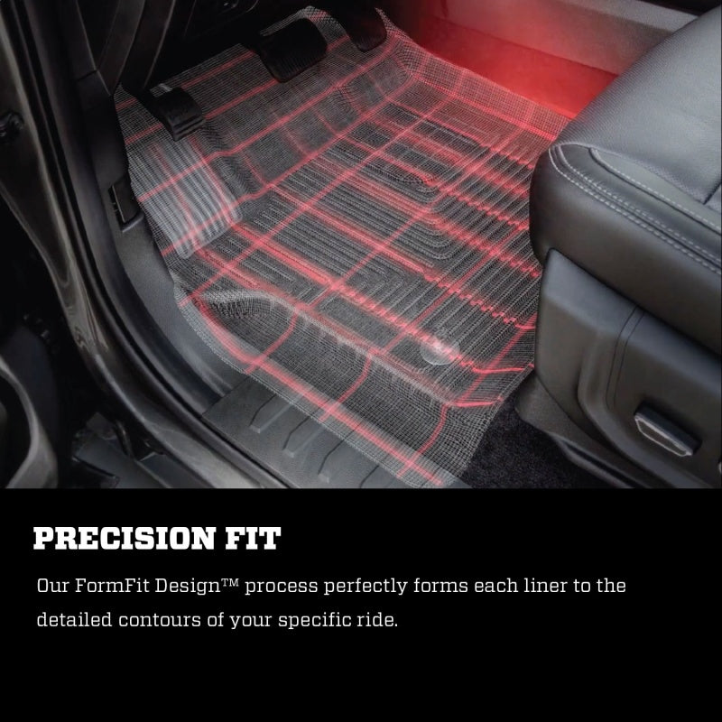 Husky Liners 21-22 Ford F-150 Crew Cab X-Act Contour Front &amp; Second Row Seat Floor Liners - Black