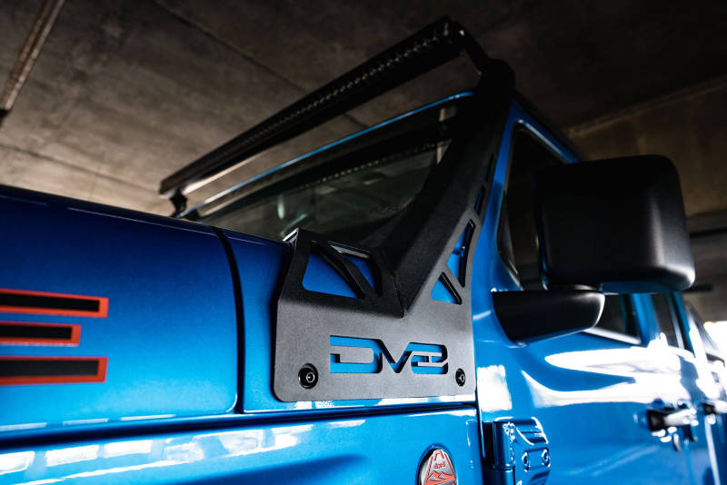 DV8 Offroad 20-22 Jeep JL 392 &amp; JT Mojave A-Pillar Light Bar Mount