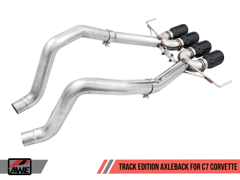 AWE Tuning 14-19 Chevy Corvette C7 Z06/ZR1 (w/o AFM) Track Edition Axle-Back Exhaust w/Black Tips