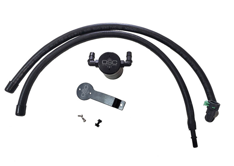 J&amp;L 2020-2022 Ford Explorer 2.3L EcoBoost Driver Side Oil Separator 3.0 - Black Anodized