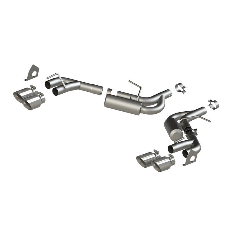 MBRP 16-22 Chevrolet Camaro V6 2.5in T304 NPP Dual Axle Back Exhaust w/ 4in Quad Dual Wall Tips