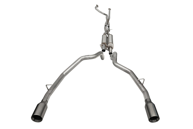 Corsa 21-24 RAM TRX Crew Cab Xtreme Catback Exhaust Dual Rear Gunmetal Tip - 21189GNM