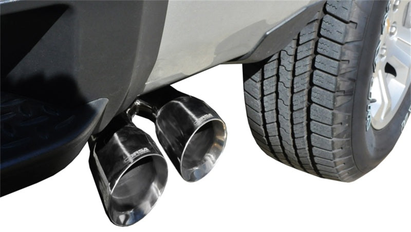 Corsa 14-18 GMC Sierra/Chevy Silv 1500 Crew Cab/Short Bed 5.3L V8 Polished Sport Single Side CB Exhaust