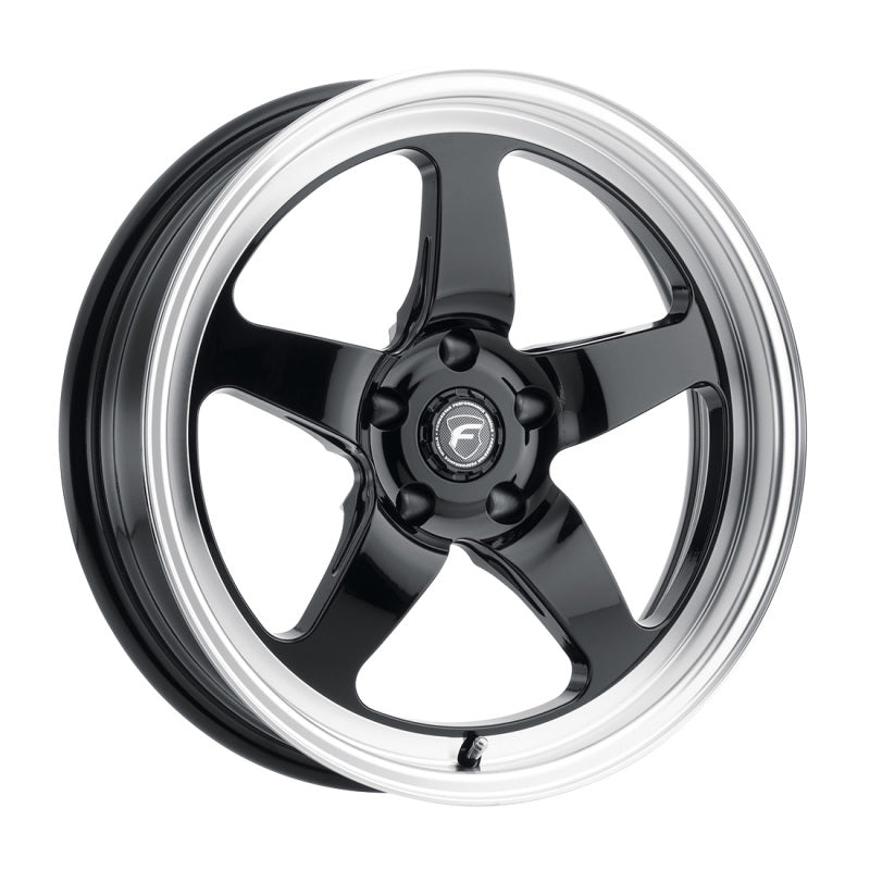 Forgestar D5 18x5.0 / 5x120 BP / ET-23 / 2.125in BS Gloss Black Wheel