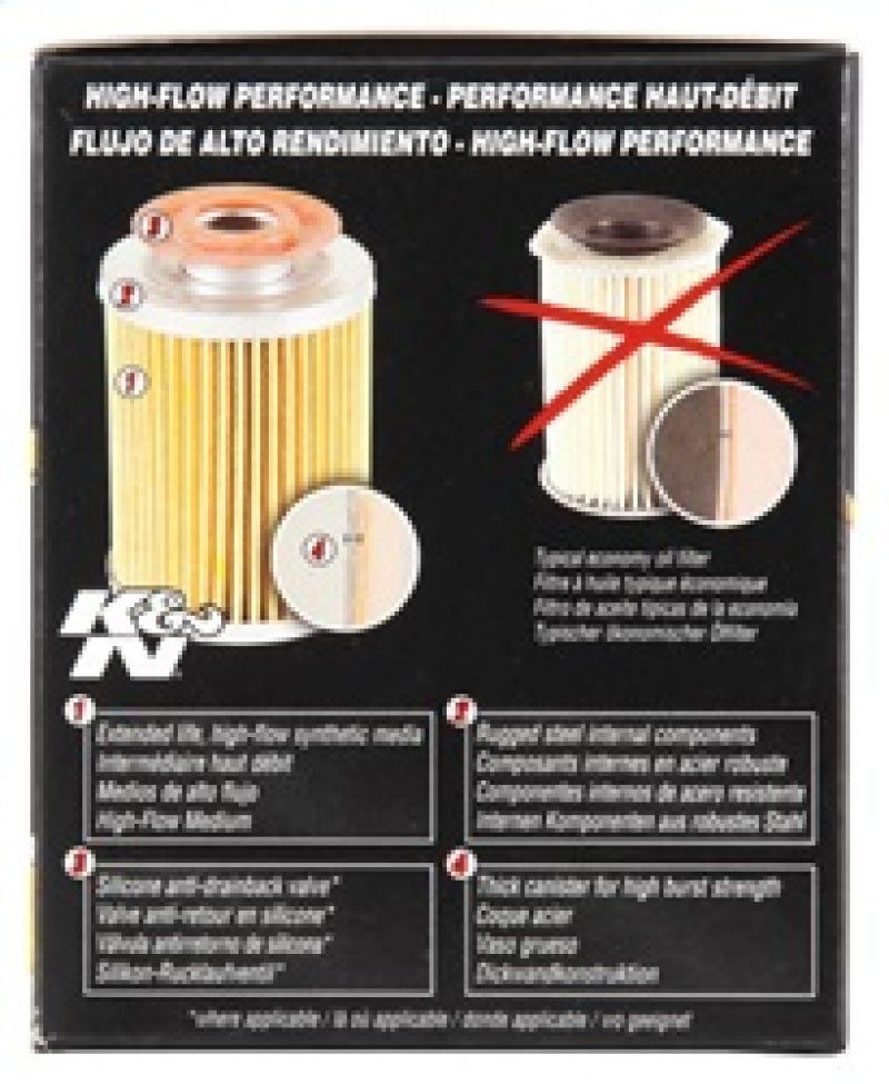 K&amp;N Chevy / Pontiac / GMC / Buick Performance Gold Oil Filter