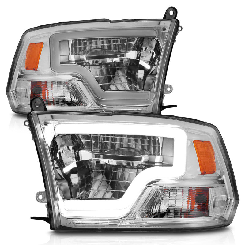 ANZO 2009-2020 Dodge Ram 1500 Full LED Square Projector Headlights