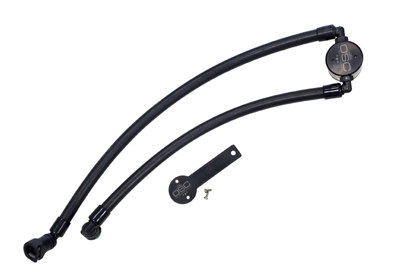 J&amp;amp;L 2021-2023 Ram TRX 6.2L Supercharged Passenger Side Oil Separator 3.0 - Black Anodized