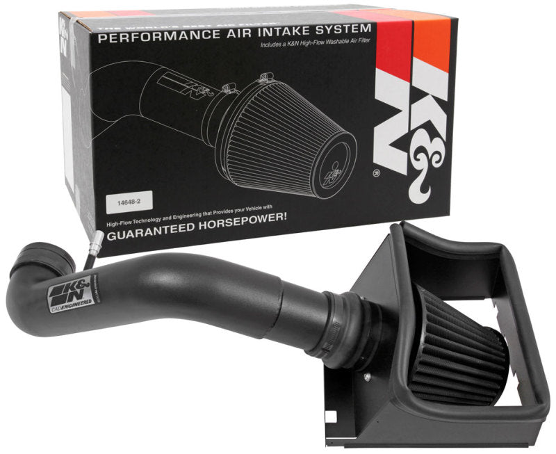 K&amp;N 11-14 Ford F150 5.0L V8 Black Performance Intake Kit