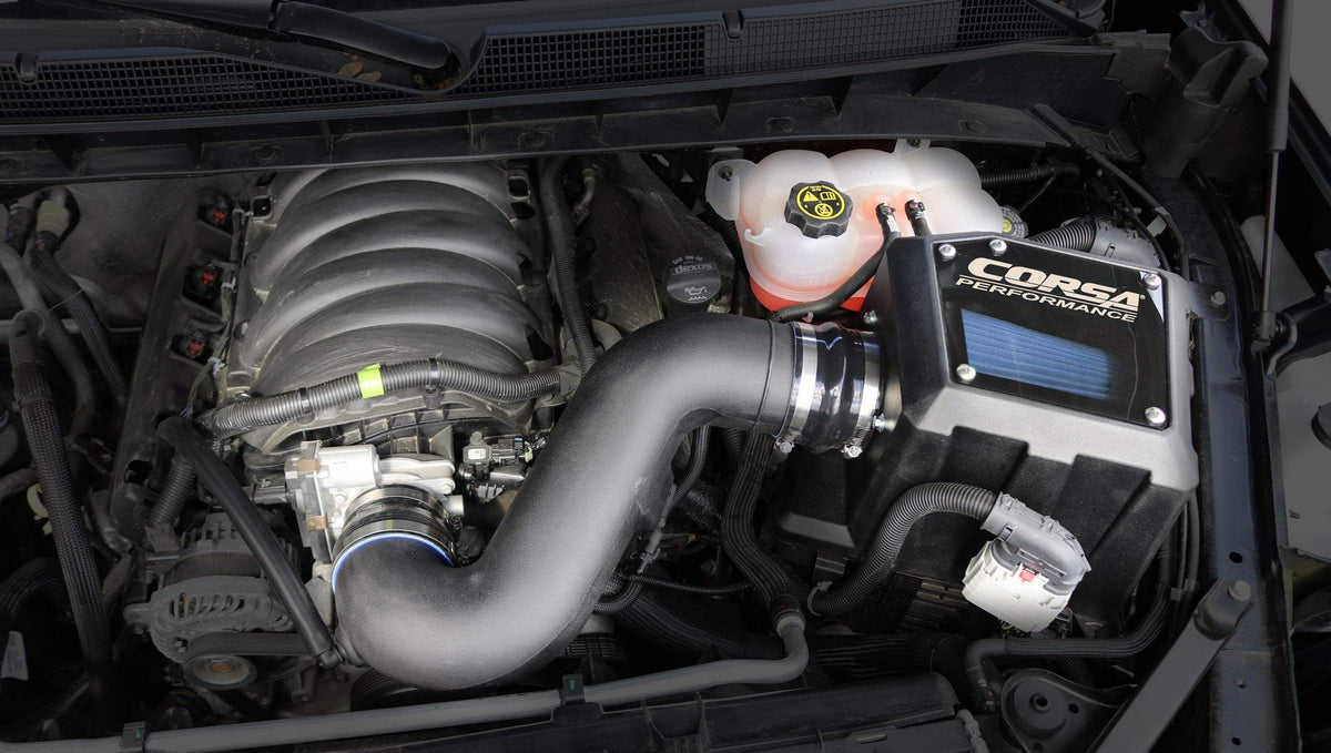 2019-21 5.3L GMC Sierra 1500 - Corsa Closed Box Cold Air Intake with MaxFlow Oiled Filter