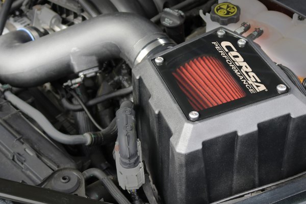 2019-21 5.3L Chevy Silverado 1500 - Corsa Closed Box Cold Air Intake with DryTech 3D Dry Filter
