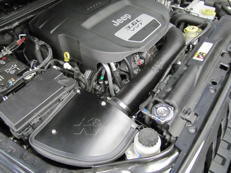 K&amp;N 12-14 Jeep Wrangler V6 3.6L Performance Intake Kit