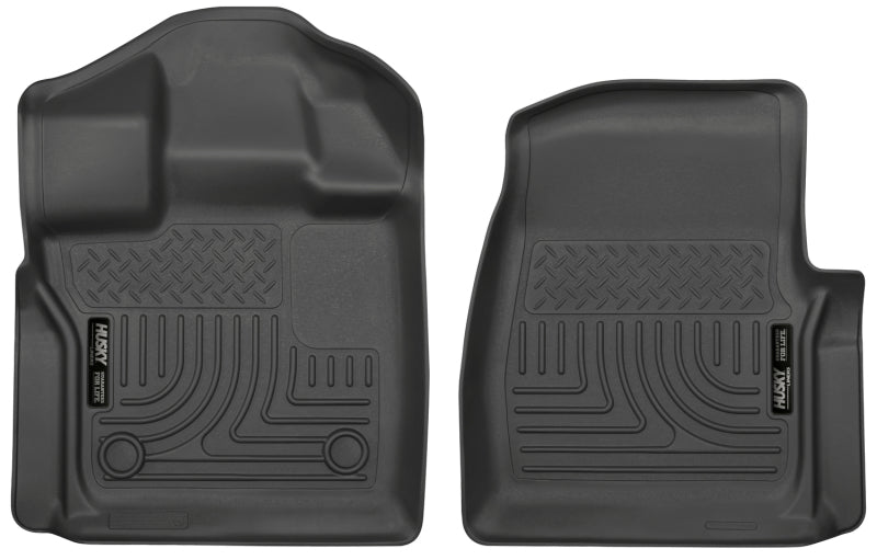 Husky Liners 2015 Ford F-150 Standard Cab Pickup WeatherBeater Front Black Floor Liners