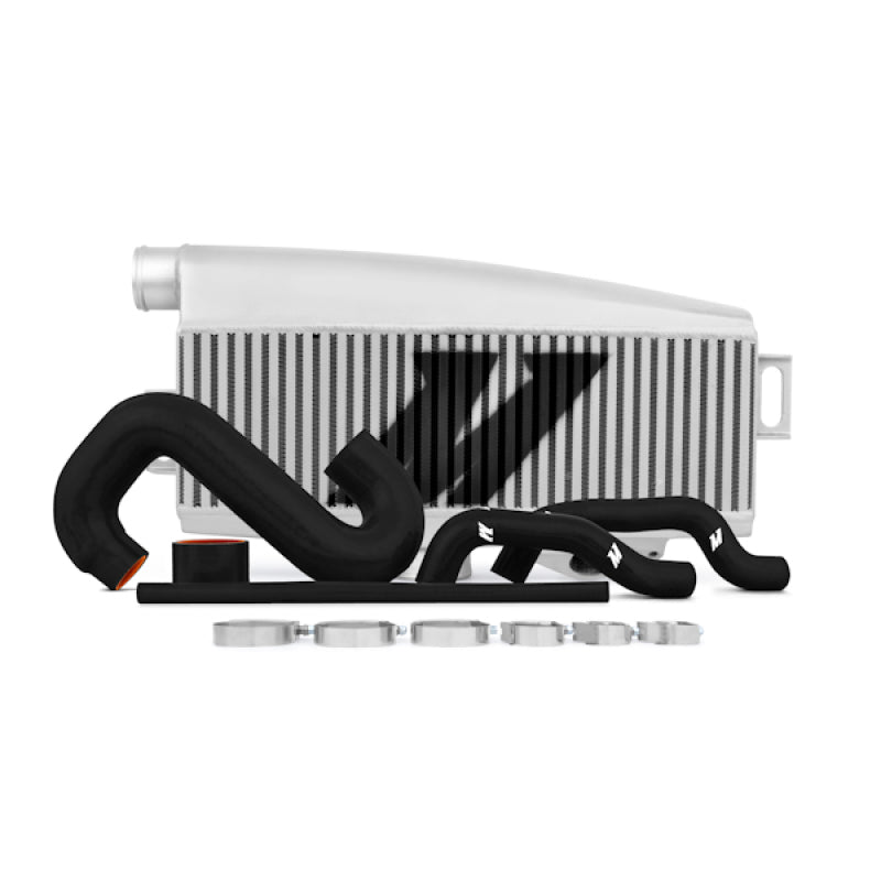 Mishimoto Subaru 02-07 WRX/04-07 STi Top-Mount Intercooler Kit - Powder Coated Silver &amp; Black Hoses