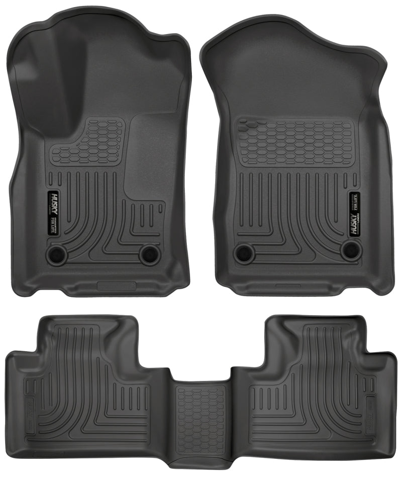 Husky Liners 16 Dodge Durango/Jeep Grand Cherokee Weatherbeater Black Front &amp; 2nd Seat Floor Liners
