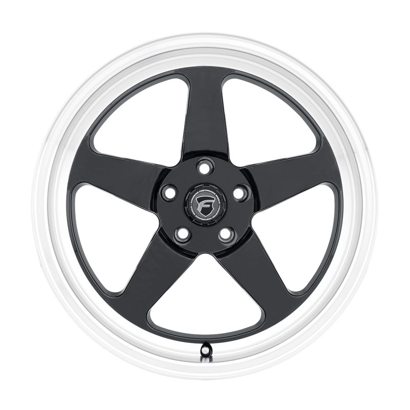 Forgestar D5 17x5.0 / 5x139.7 BP / ET-19 / 2.25in BS Gloss Black Wheel