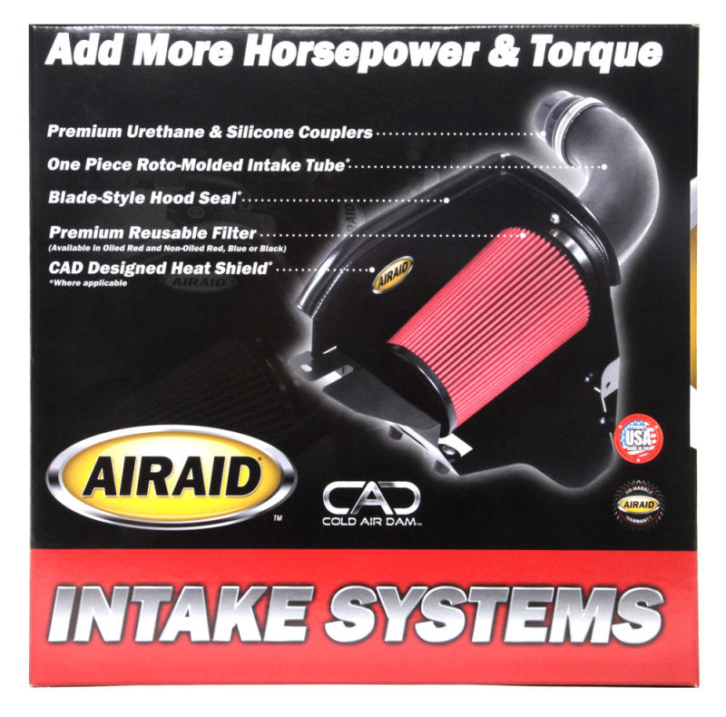 Airaid 06-10 Dodge Charger / 08 Magnum SRT8 6.1L Hemi CAD Intake System w/ Tube (Oiled / Red Media)