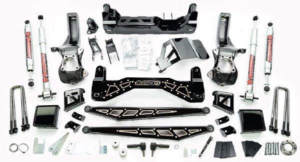 McGaughys 7&quot;-9&quot; Premium Black Stainless Steel Lift Kit for 2019+ GM Truck 1500 (4WD) #50797