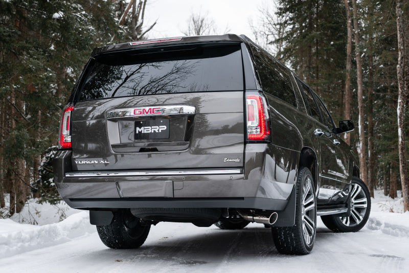 MBRP 2015-20 GM Tahoe/Suburban/Yukon/Yukon XL/Escalade T304 Stainless Steel 3in. Cat Back -Single Side