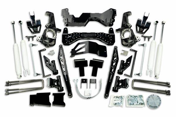 2020+ GM Truck 2500 (2WD/4WD, GAS &amp; DIESEL) | 7&quot; Premium Black Stainless Steel Lift Kit | 52456