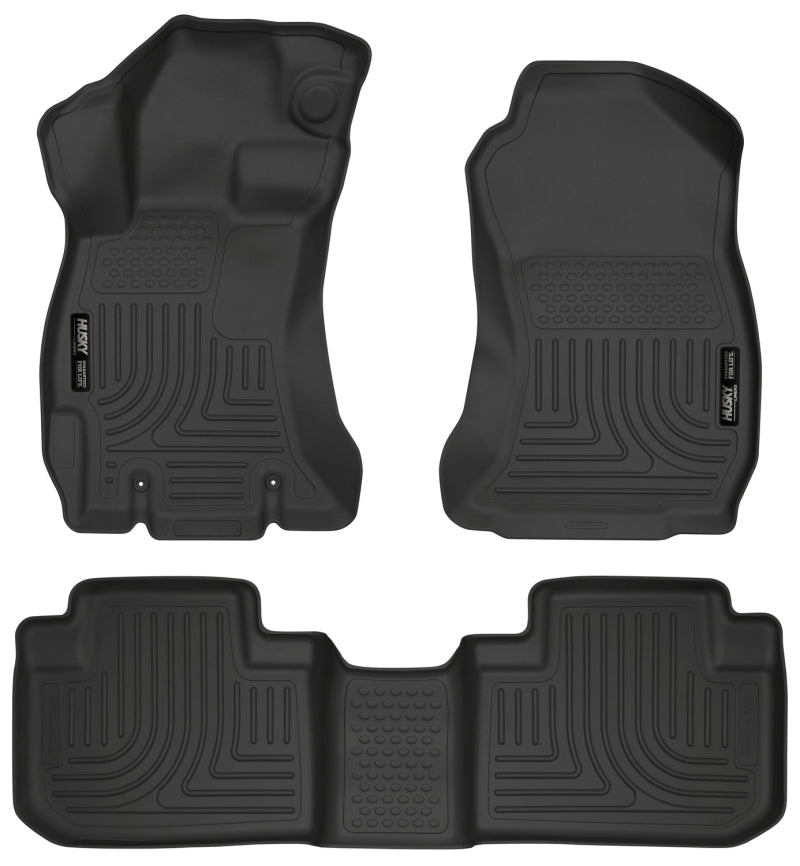 Husky Liners 14 Subaru Forester Weatherbeater Black Front &amp; 2nd Seat Floor Liners