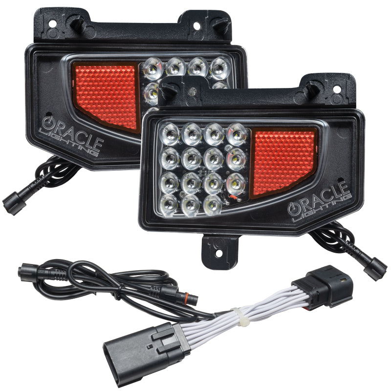 Oracle Rear Bumper LED Reverse Lights for Jeep Gladiator JT w/ Plug &amp; Play Harness - 6000K