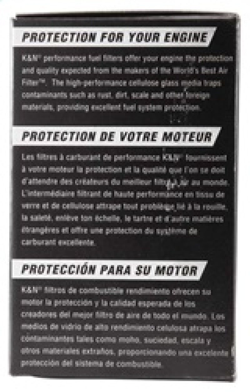 K&amp;N Fuel Filter 84-89 Nissan 300ZX, 00-04 Nissan Xterra. 95-97 Nissan 200SX